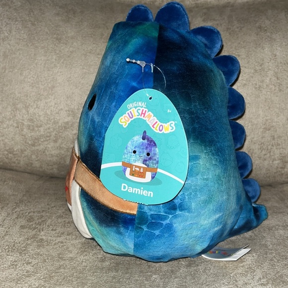 Squishmallows Damien the Dinosaur with TOOL BELT! HTF 8” (pick ONE ONLY) NWT - Picture 4 of 5